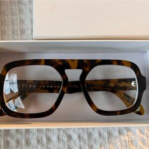 NWT Elisa Johnson Tortoise Optical “Jane” Glasses
